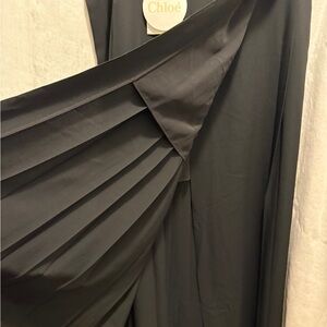 CHLOE skirt full length, wrap around skirt! XL/42 BLK NWTAGS executive style